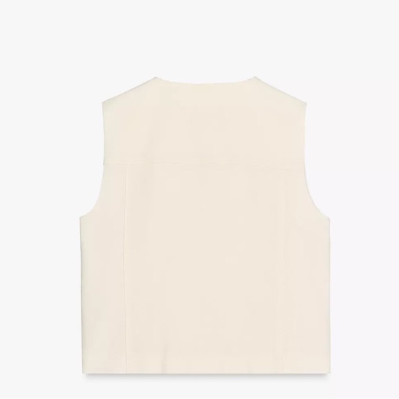 🔥🔥Zara linen  double breasted vest - Picture 6 of 6